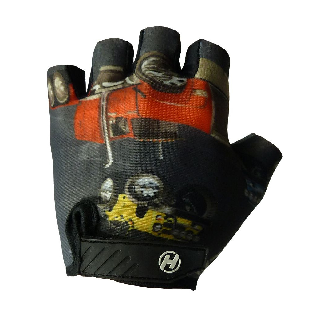 Rukavice detské Haven Dream Monster auta - čierne, M