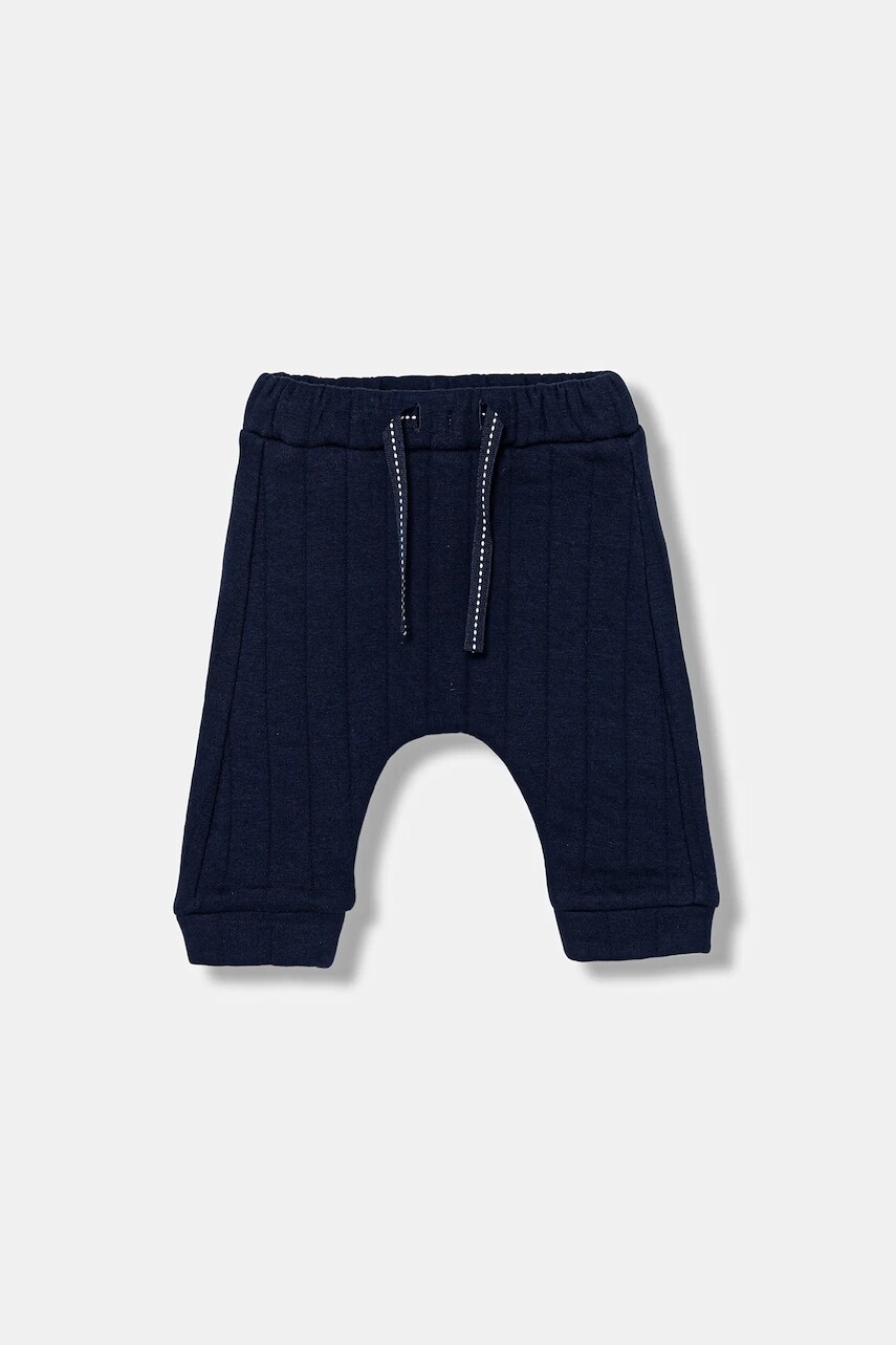 Detské tepláky United Colors of Benetton tmavomodrá farba, jednofarebné, 3JOEAF02G