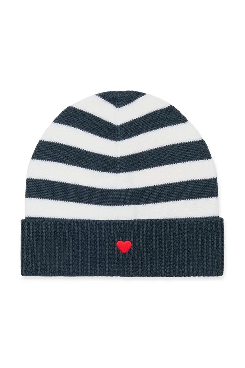 Detská vlnená čiapka MAX&Co. MAXF11F HAT čierna farba biela, MX0241