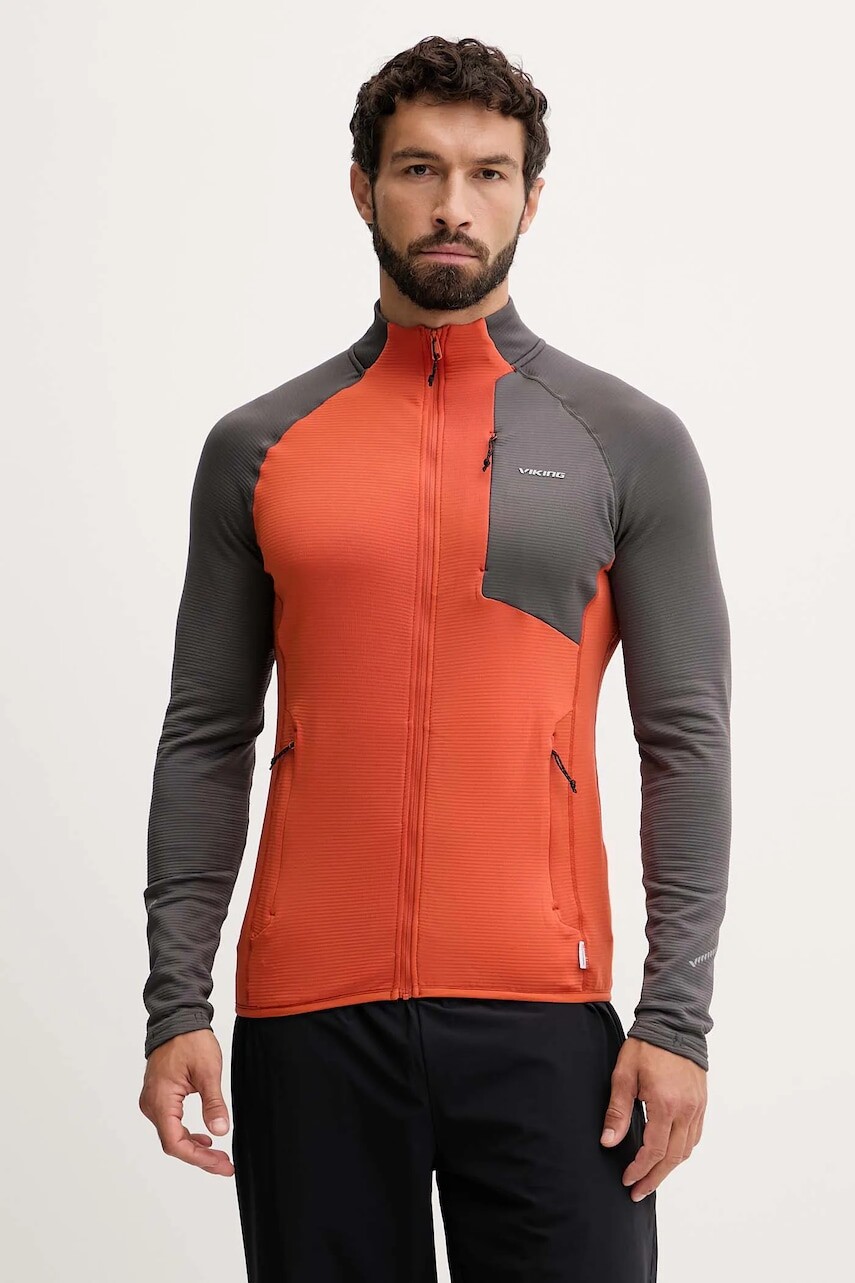 Mikina Viking Birger oranžová farba, vzorovaná, 740/27/9285