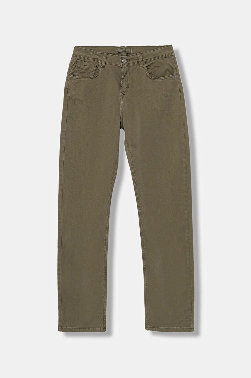 Detské nohavice Guess zelená farba, jednofarebné, L5YB01 W0160