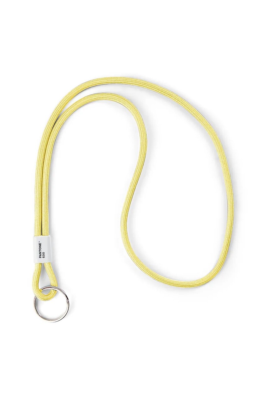 Šnúrka na kľúče Pantone 48 cm žltá farba