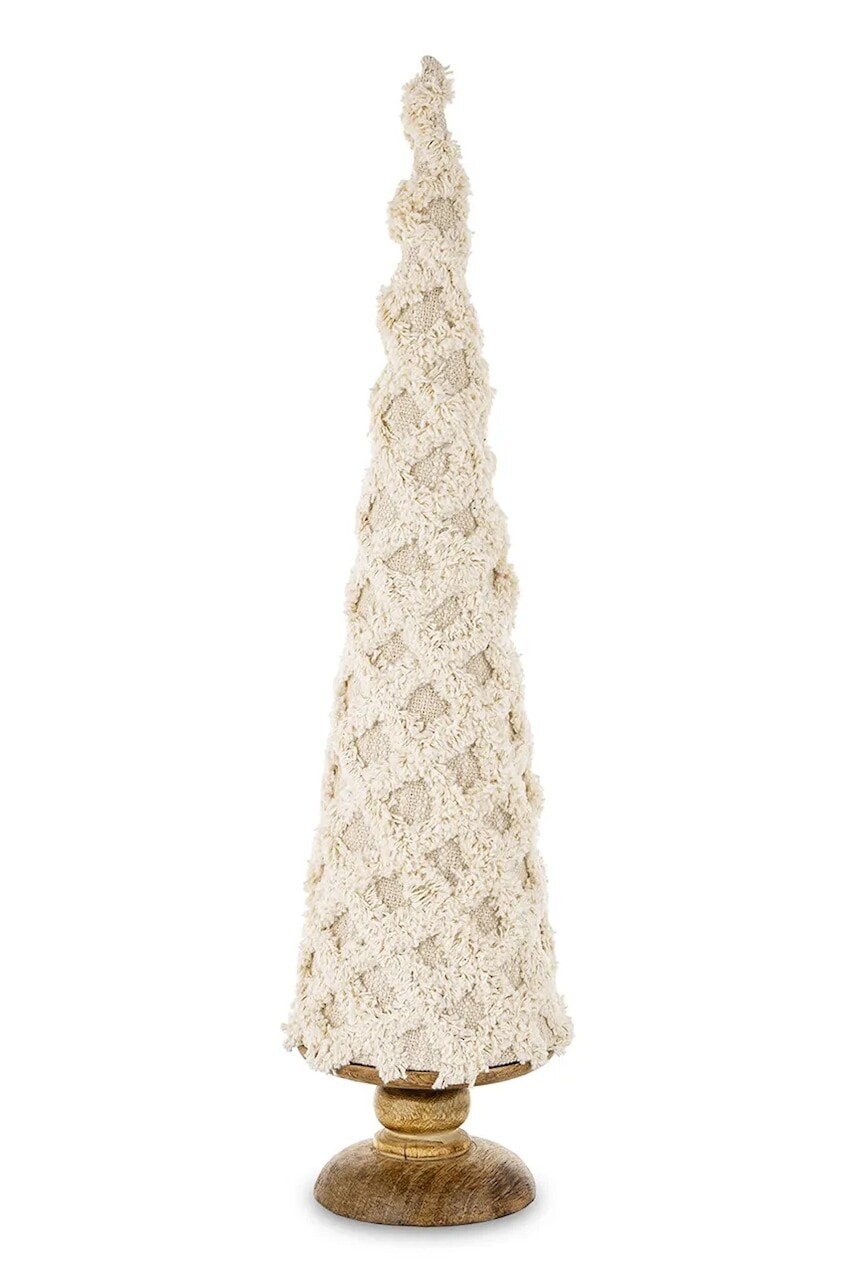 Ozdobný vianočný stromček home & lifestyle 54 x 14 x 14 cm béžová farba