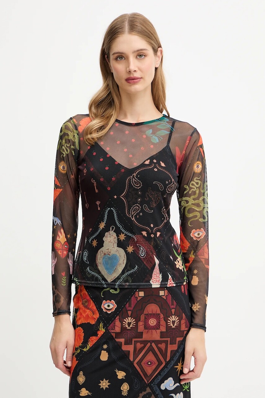 Tričko s dlhým rukávom Never Fully Dressed čierna farba, NFDTO1941