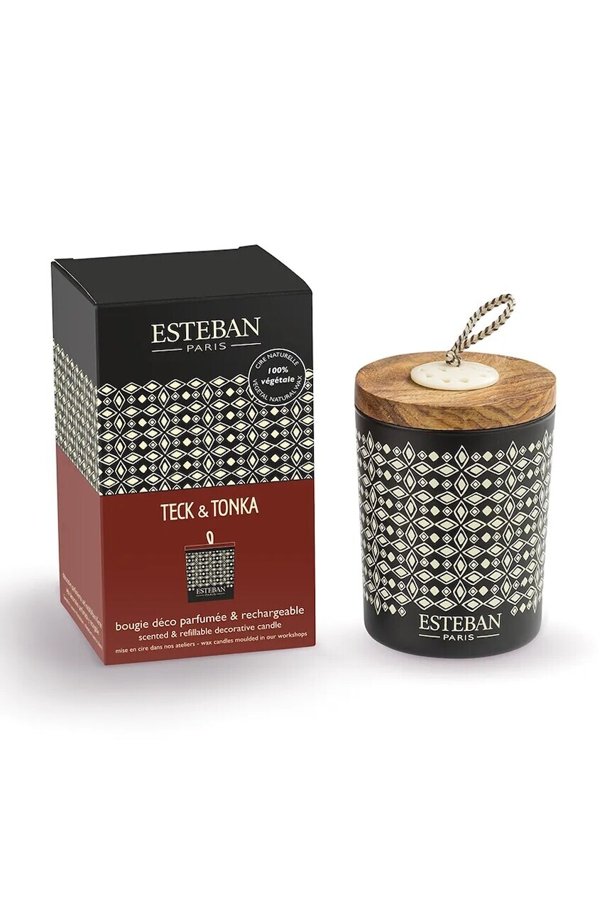 Vonná sviečka Esteban Teck & Tonka 180 g viac farieb