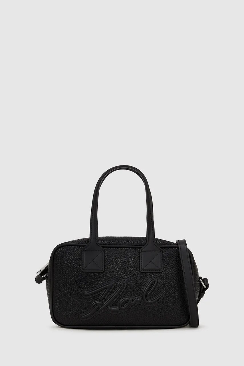 Kabelka Karl Lagerfeld K/SKUARE čierna farba, A4W30047