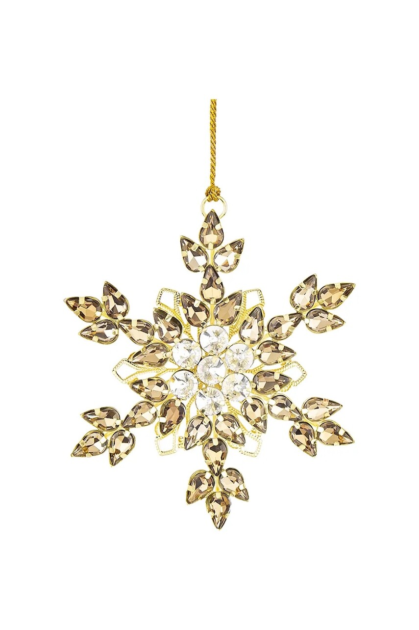 Závesná dekorácia 12 x 10 x 1 cm žltá farba