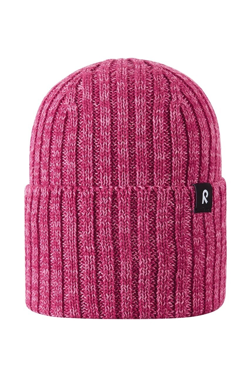 Detská čiapka s prímesou vlny Reima Villaisa ružová farba, 5300282B