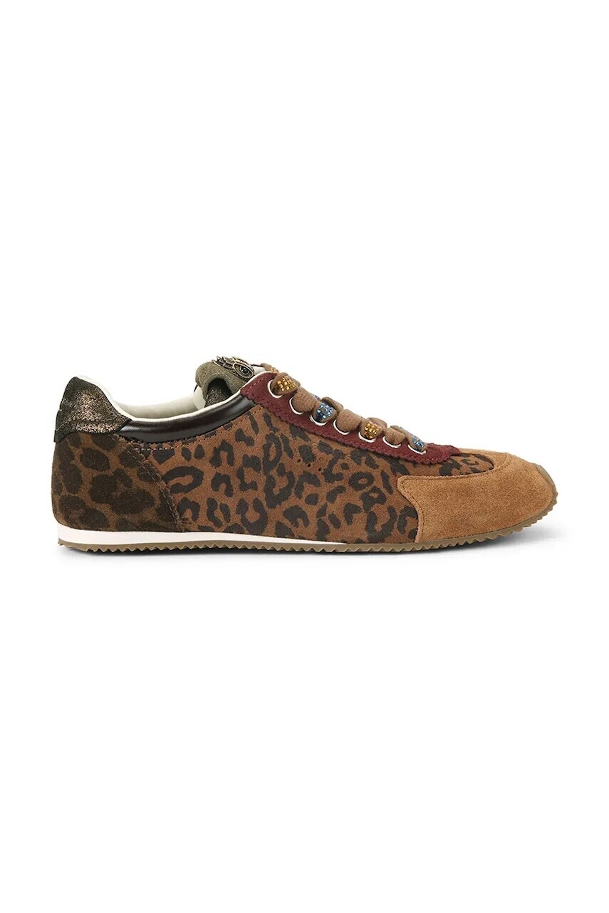 Semišové tenisky Kurt Geiger London Islington Sneaker čierna farba, 4396035289