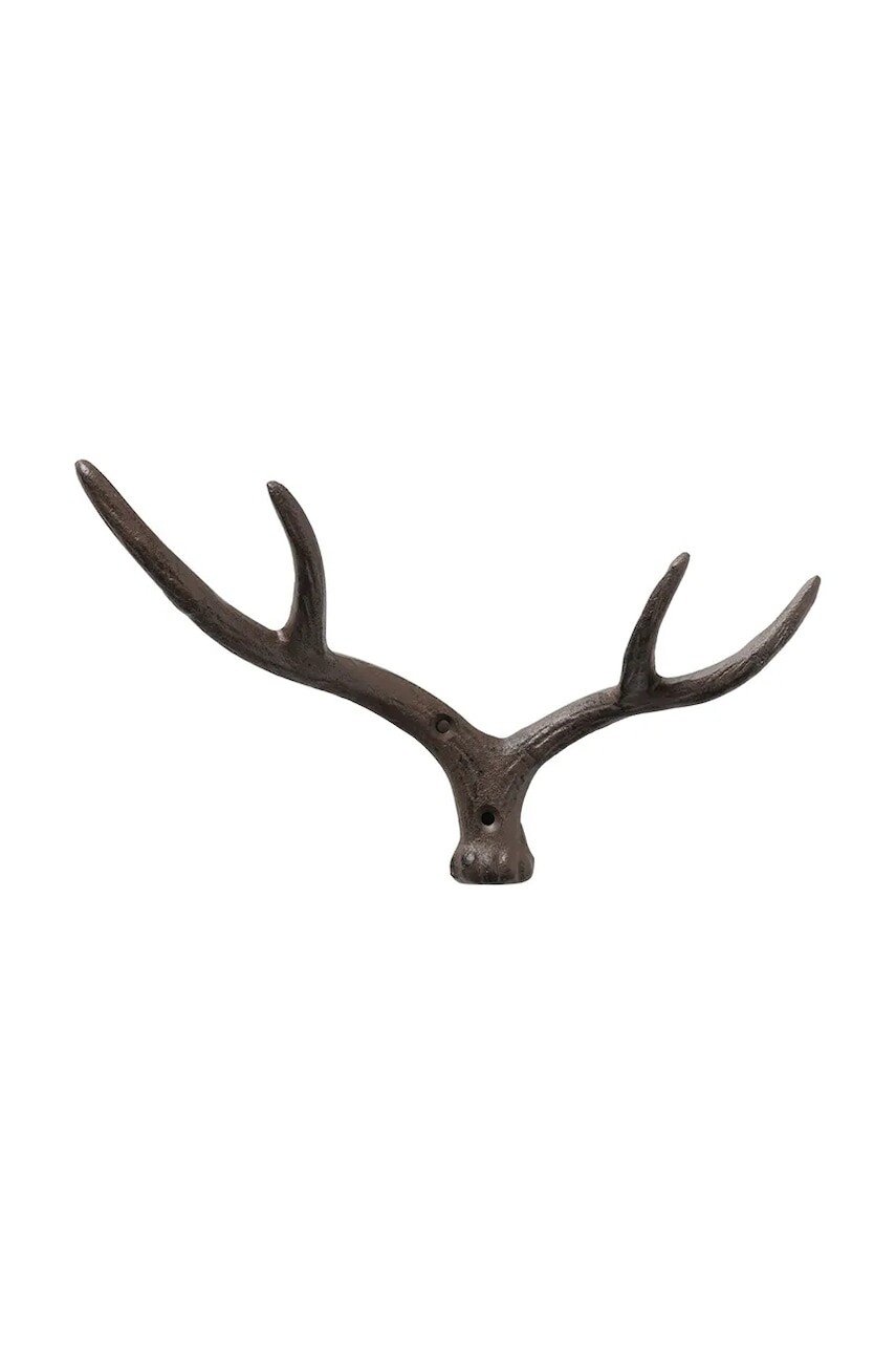 Nástenný vešiak na oblečenie Boltze Antler 17 cm čierna farba