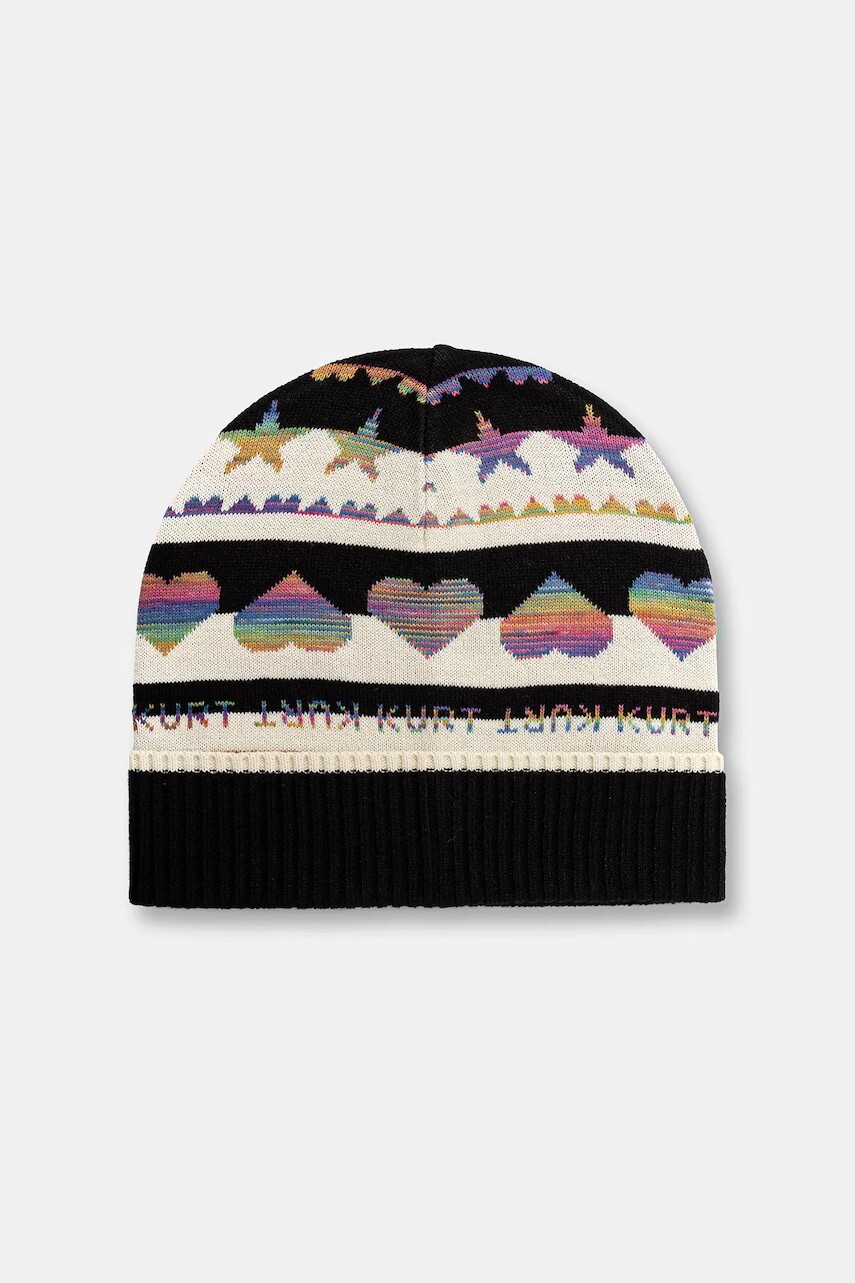 Čiapka Kurt Geiger London čierna farba, 5070501609