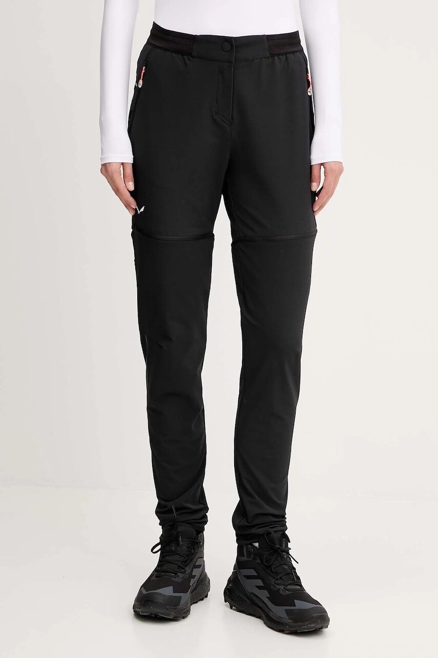 Turistické nohavice Salewa Pedroc 2 DST čierna farba, 00.0000028701