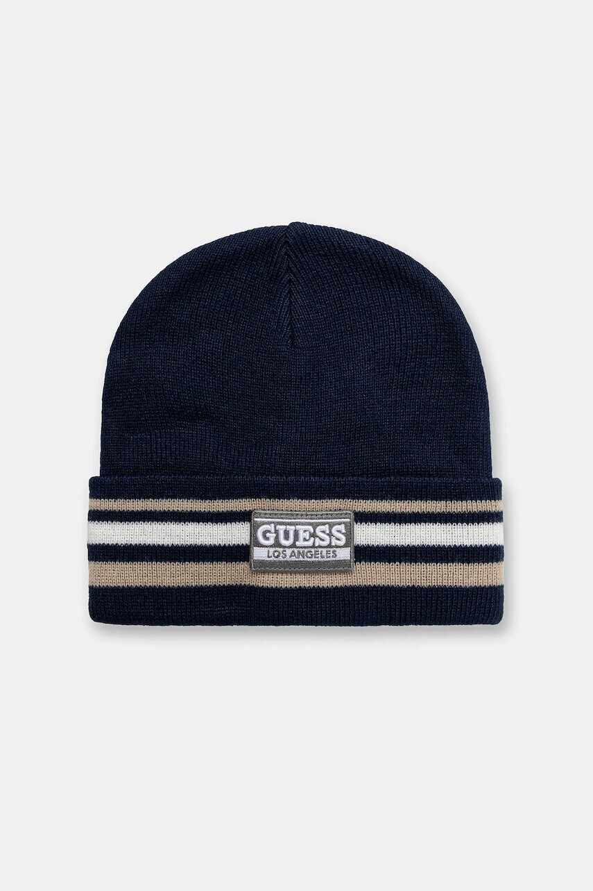 Detská čiapka Guess tmavomodrá farba, L5BZ05 Z32V0