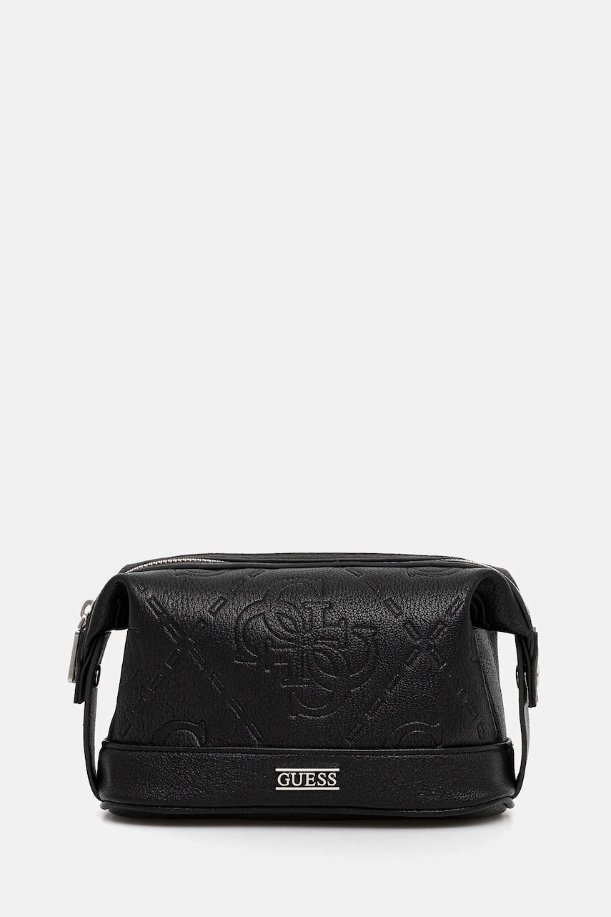Kozmetická taška Guess BOSTON čierna farba, PMBONG P5456