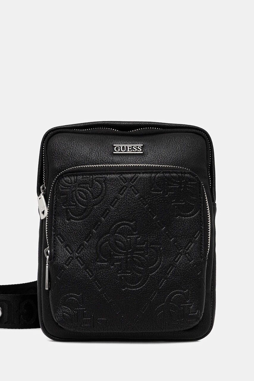 Malá taška Guess BOSTON čierna farba, HMBOMG P5423