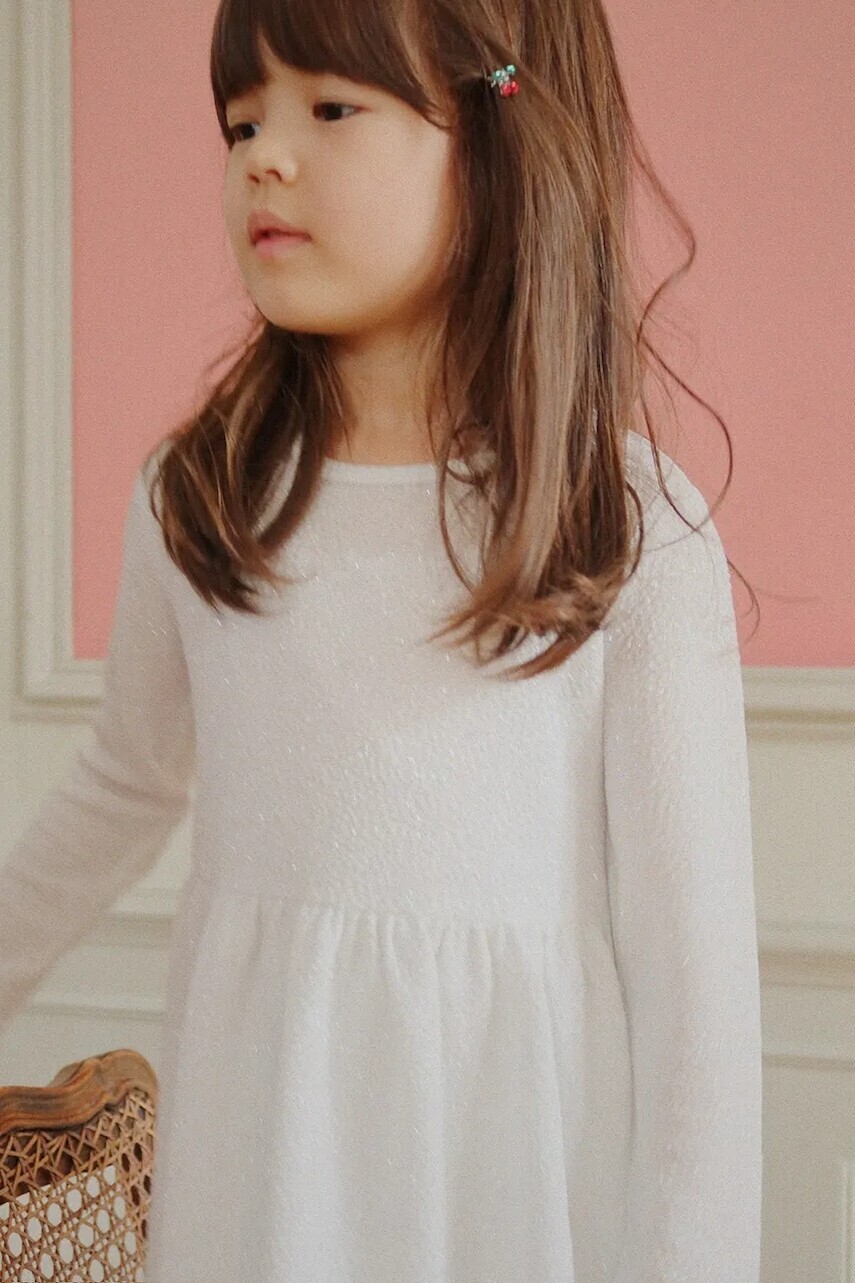 Dievčenské šaty Konges Sløjd LOLA DRESS GRS biela farba, mini, áčkový strih, KS104339