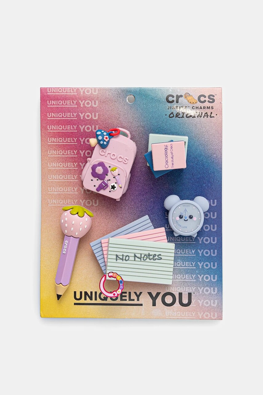 Detské odznaky na topánky Crocs Girly Back to School 5 Pack 5-pak viac farieb, 10016024