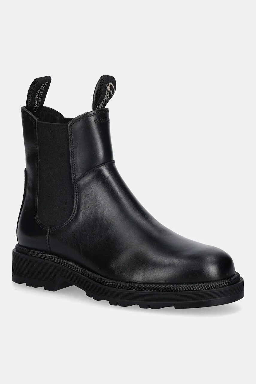 Kožené topánky chelsea Gant Wootlynne čierna farba, na plochom podpätku, 31551081