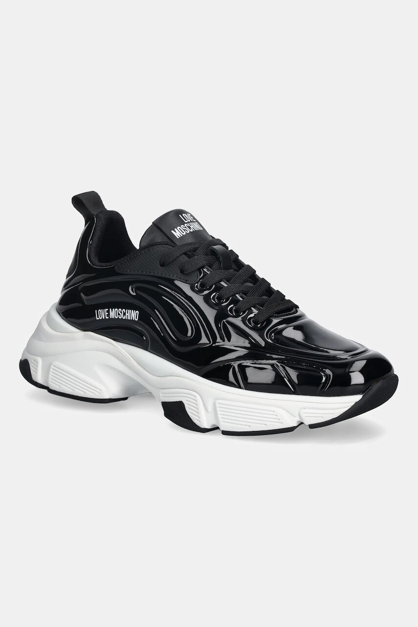 Tenisky Love Moschino čierna farba, JA15376G0NJT000A