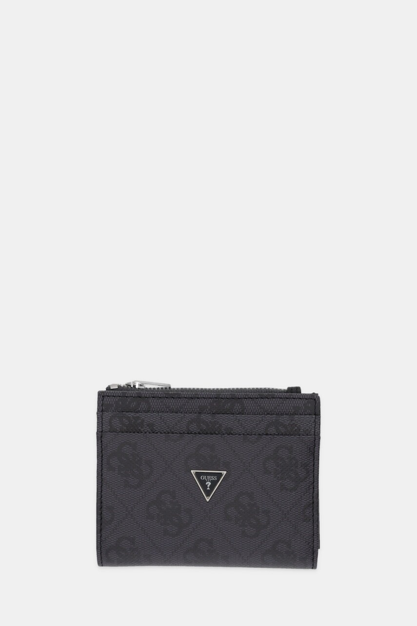 Kožená peňaženka Guess MILANO čierna farba, SMMALO LEA03