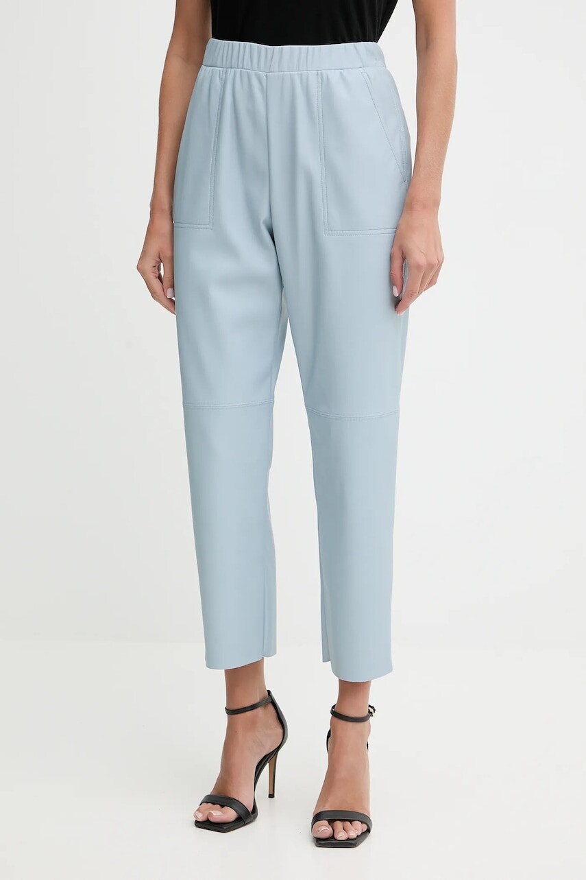 Nohavice MAX&Co. modrá farba, cigaretový strih, vysoký pás, 2526786014200