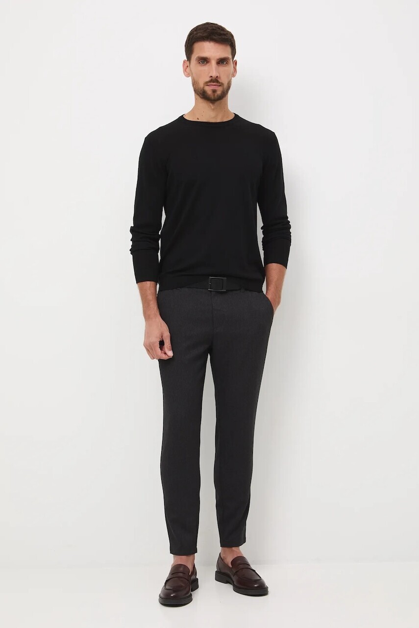 Nohavice Medicine šedá farba, rovný strih