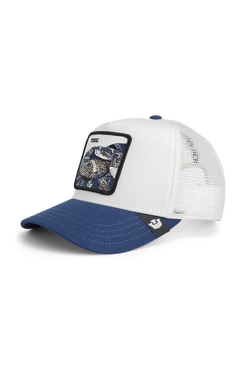 Šiltovka s prímesou bavlny Goorin Bros Toxic Trucker biela farba, 101-2585