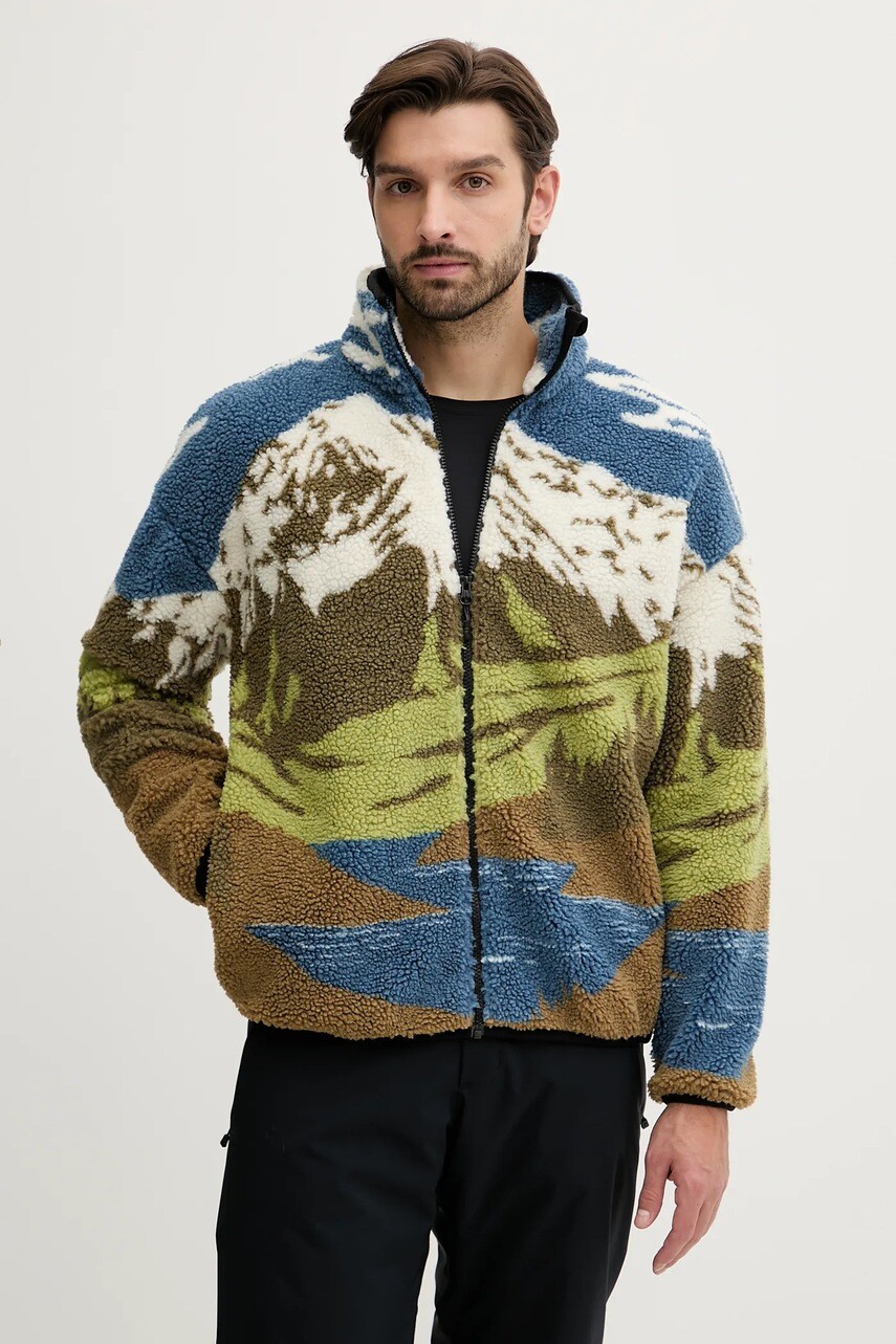 Mikina Picture Hafdals zelená farba, vzorovaná, MSW0497