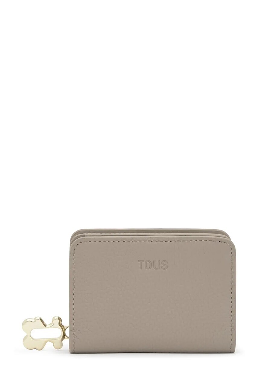 Kožená peňaženka Tous FOLD šedá farba, 2002306044