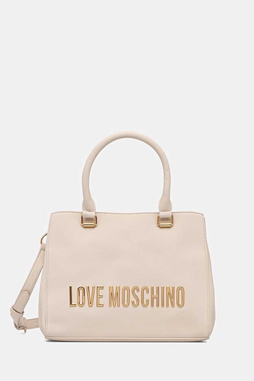 Kabelka Love Moschino béžová farba, JC4022PP0NKD0110
