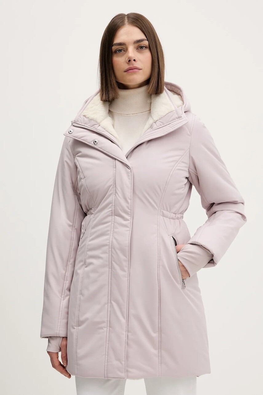 Bunda Hollister Co. ružová farba, zimná, KI344-5027-120