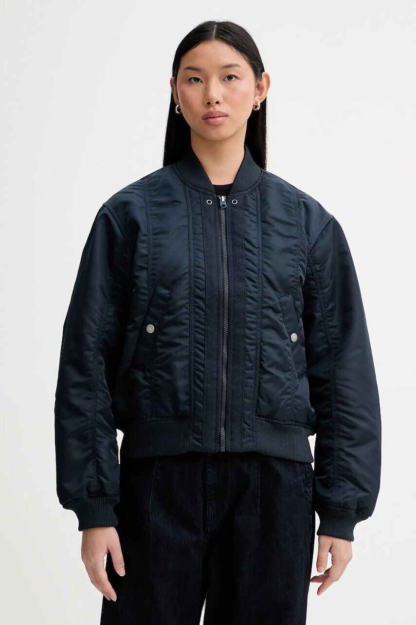 Bunda G-Star tmavomodrá farba, prechodná, D27337-C143