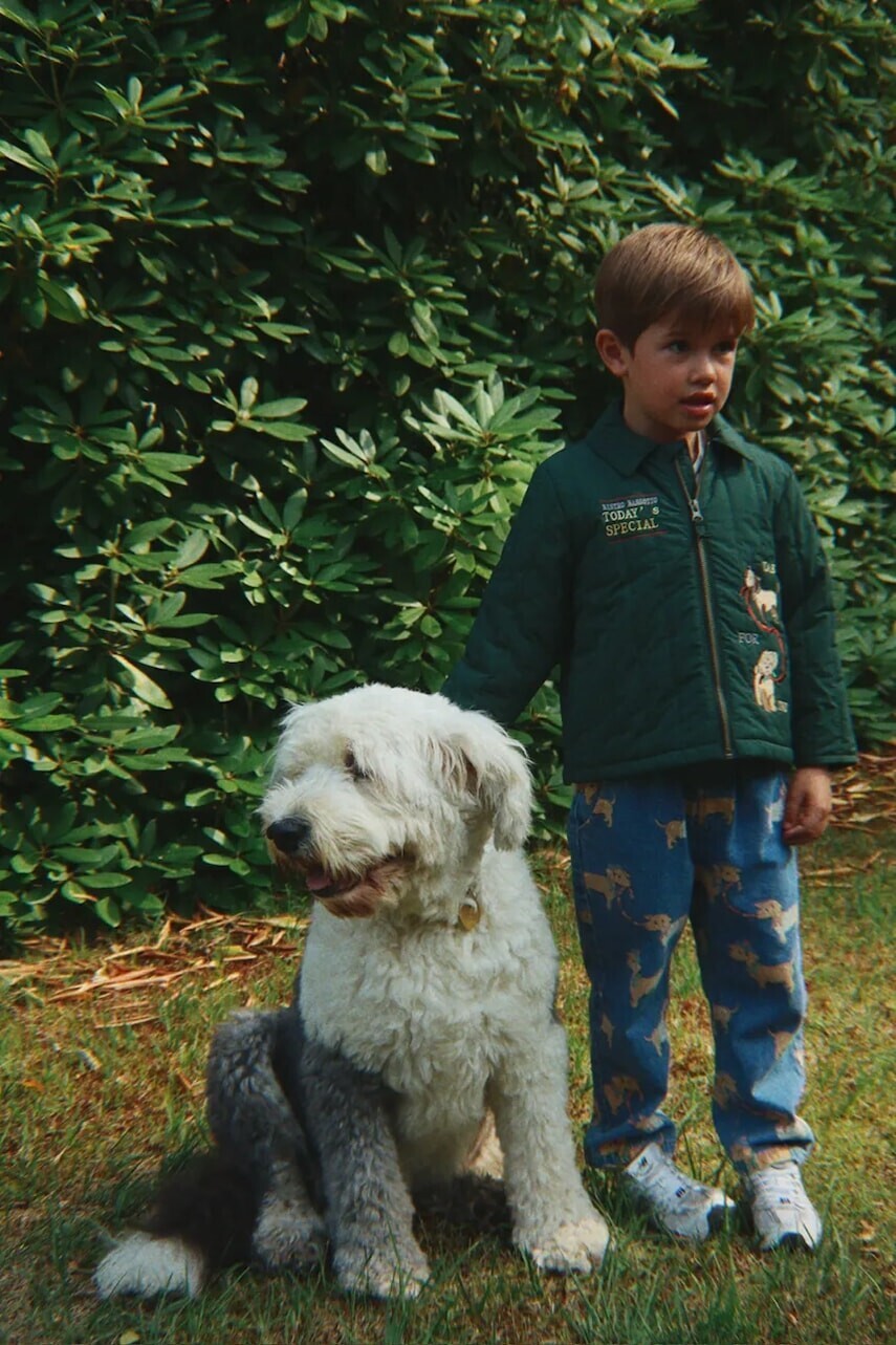 Detská bunda Konges Sløjd JUNO COLLAR JACKET zelená farba, KS105179