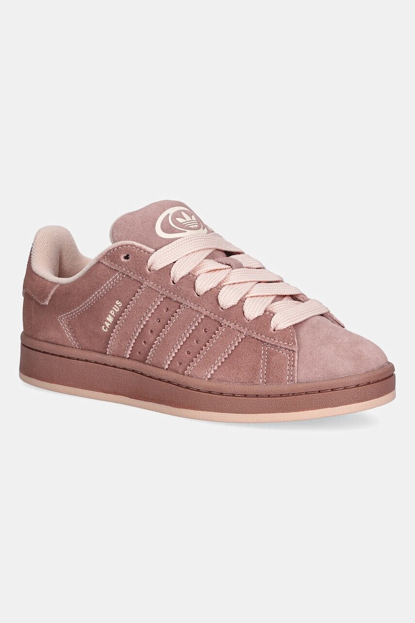 Semišové tenisky adidas Originals Campus 00s ružová farba, IH4360