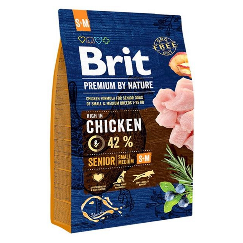 BRIT Premium by Nature Senior S+M granule pre psov 1 ks, Hmotnosť balenia: 15 kg