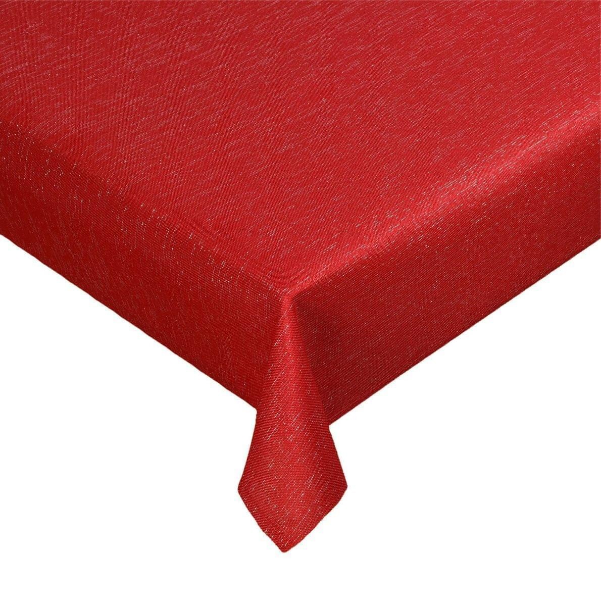 Obrus vianočný, Strieborný ligot, červený