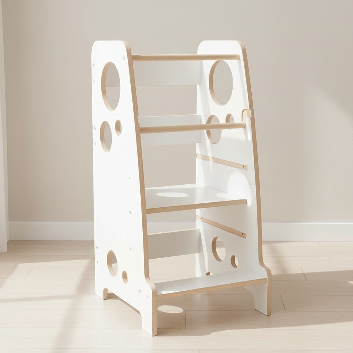 Montessori učebná veža Luna - biela