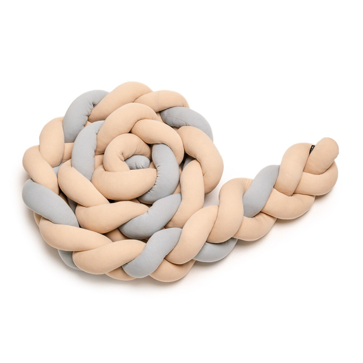 Pletený mantinel - béžová a šedá 180 cm