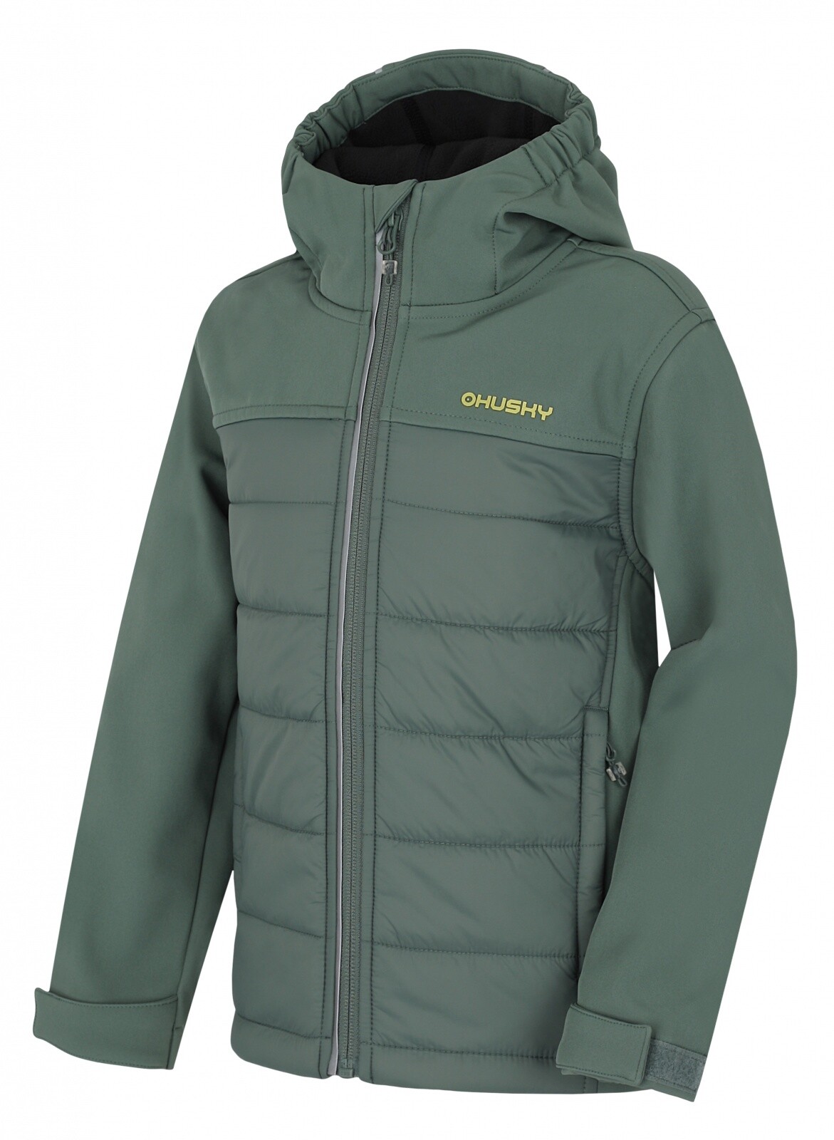 Husky Detská softshell plnená bunda Swany K faded green Veľkosť: 128
