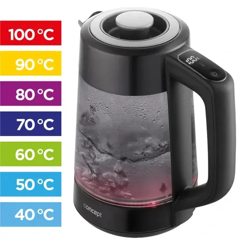 CONCEPT Rýchlovarná kanvica s reguláciou teploty 1,7 l RK4195