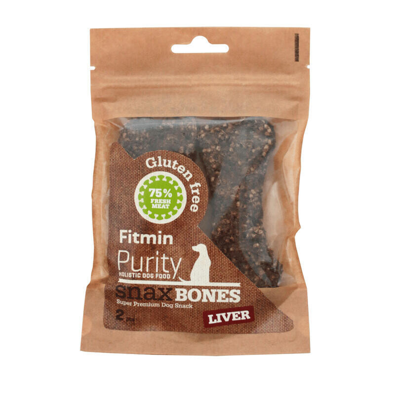 Fitmin dog Purity Snax BONES liver 2 ks
