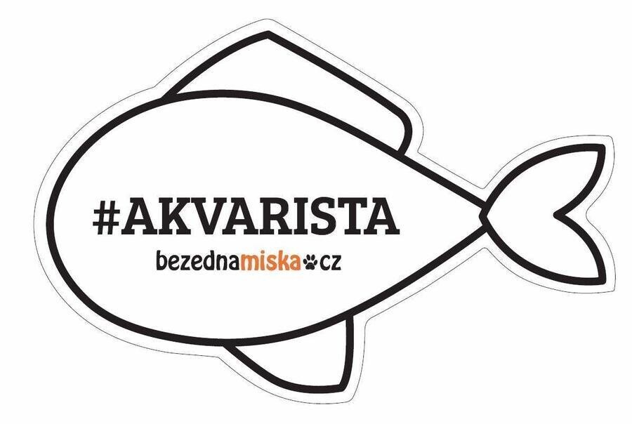 Nálepka na auto #AKVARISTA