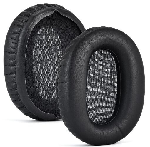 Náhradné náušníky pre slúchadlá Sony WH-CH710N - čierne, kožené bez švů