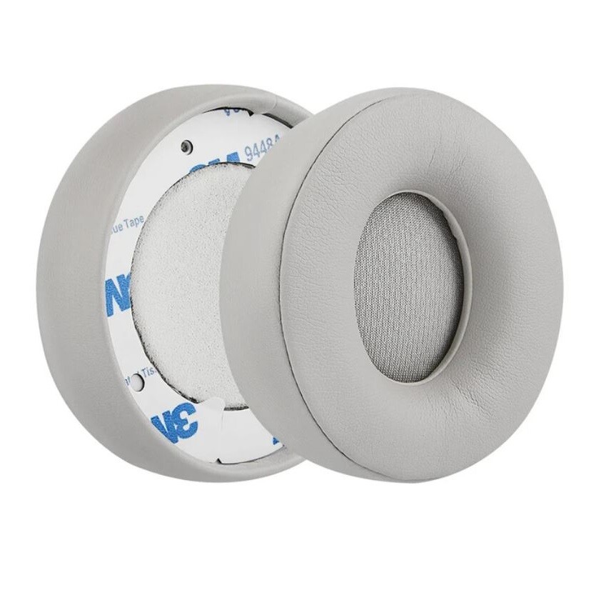 Náhradné náušníky pre slúchadlá Beats Solo Pro Wireless, Beats Solo Pro - Sivé, kožené