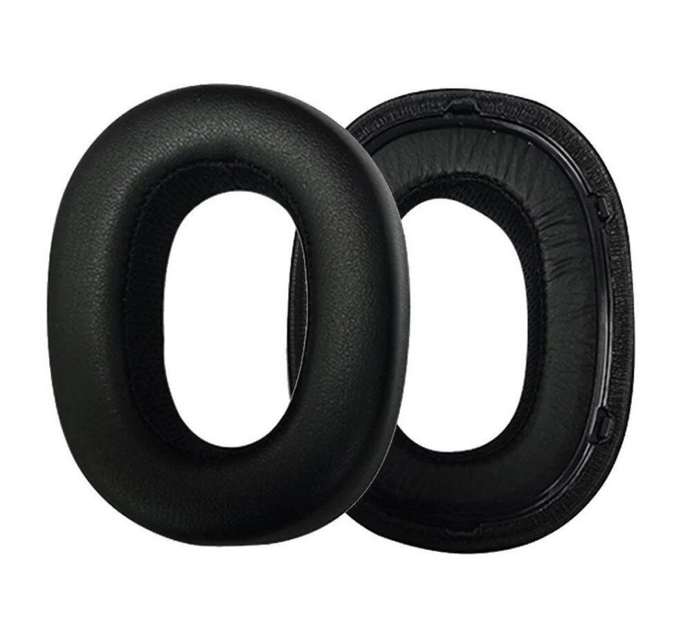 Náhradné náušníky pre slúchadlá AKG N700NC a N700NC M2 - Čierne, kožené