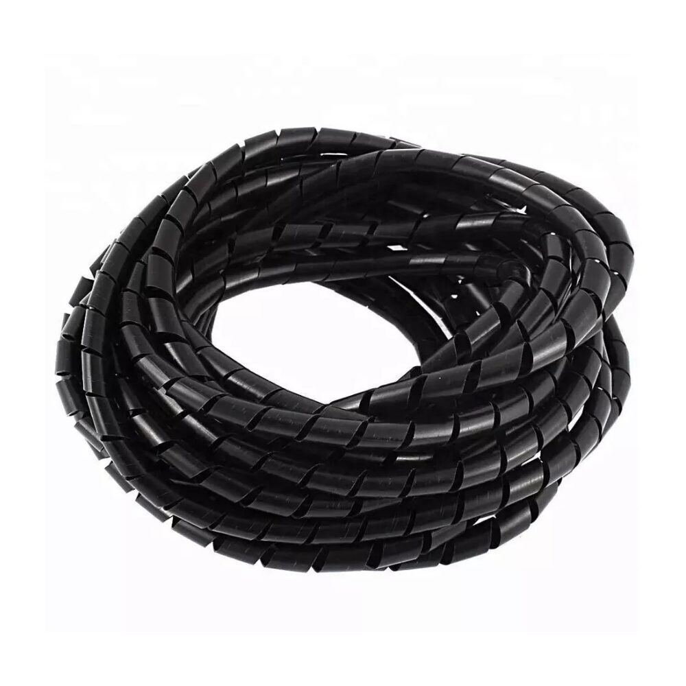 Špirálový chránič káblov - Čierny, 10 metrov