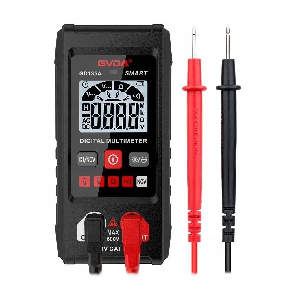 Digitálny šikovný multimeter GD135A - automatické meranie napätia, odporu, vodivosti, NCV, Svietidlo