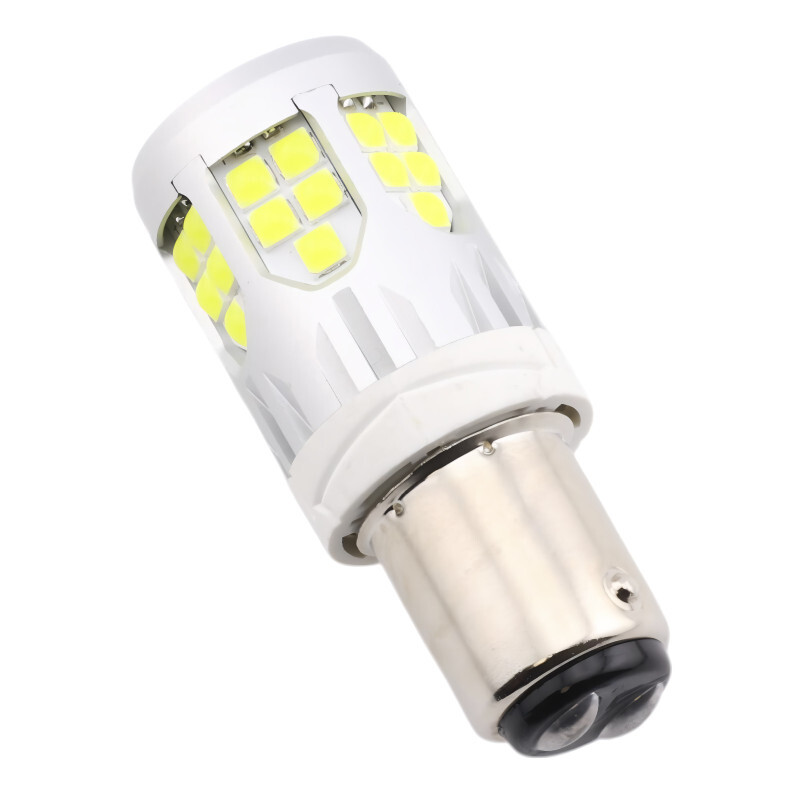 BA15D, 39 SMD 3030 LED, 12V - Biela