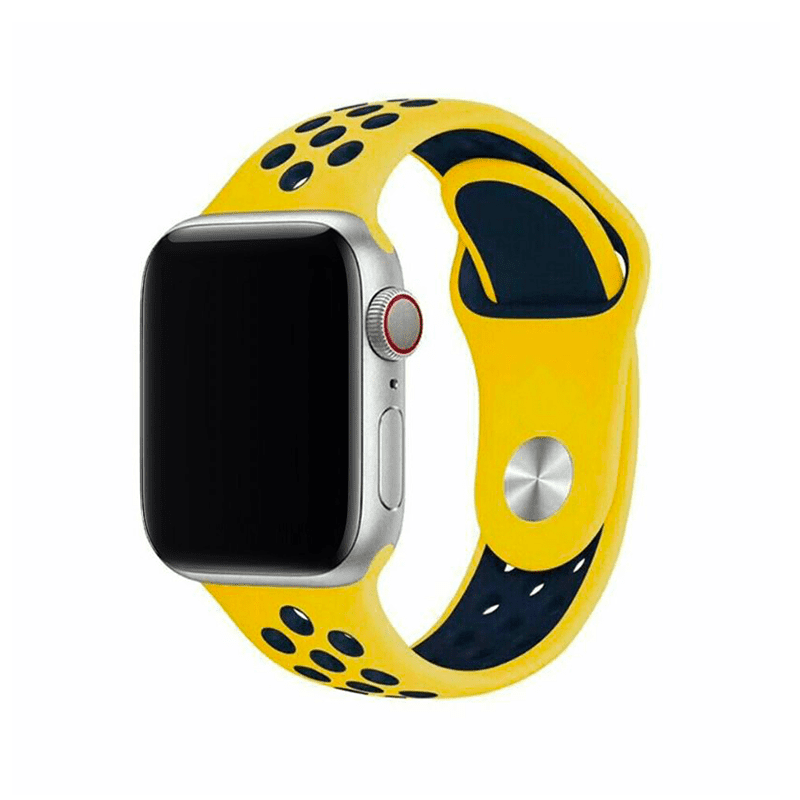 Športový remienok na Apple Watch - Žltý Veľkosť: 38/40/41/42mm, Obvod: M-L (stredný až väčší obvod zápästia), Farba: Žltá
