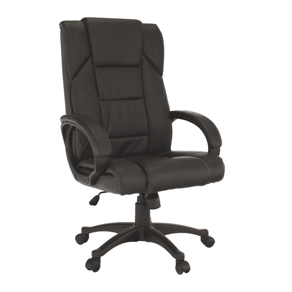 Kancelárske kreslo SIEMO — PU koža, hnedá